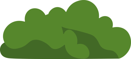 Minimalist Bush Clipart – Nature Element