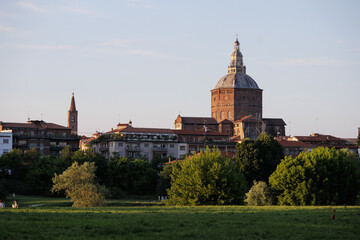 Pavia village city Italy Italian characteristic square vision