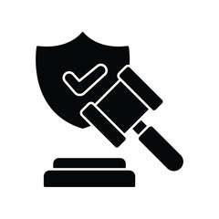 Insurance lawyer :Vector Icon which can easily modify or edit