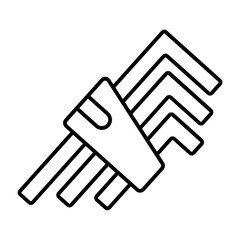 Allen Keys outline icon