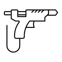Nail Gun outline icon