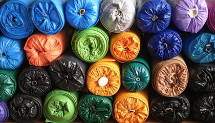 garbage bags background