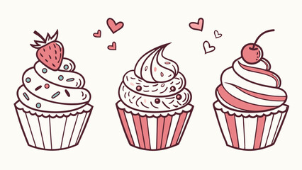 cupcake-vector-icon-set-