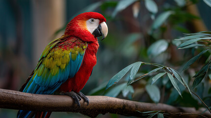 red and yellow macaw