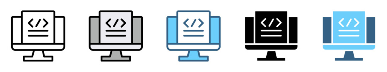 SOFTWARE DEVELOPMENT LIFE CYCLE icons with various information styles and colors  of planning, requirements, design, coding, testing, deploy and maintenance icons infographics background