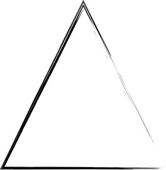 Triangle frame brush strokes