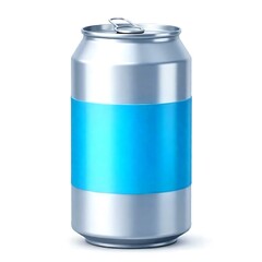 aluminum can, commonly used for packaging beverages and some food products. 