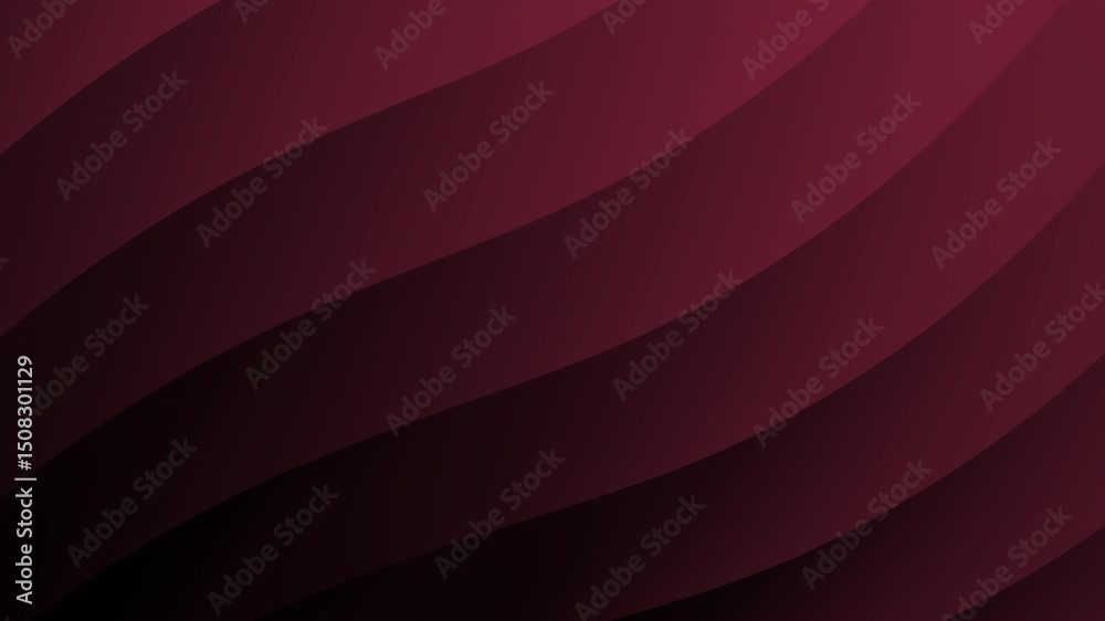 Poster a deep maroon abstract background featuring smooth, curved diagonal wave patterns and soft gradient 