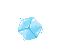 Hand-Drawn Ice Cube Vector Summer Drinks, Cocktails, and Refreshment Designs.