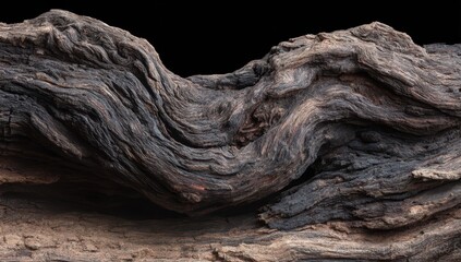 Intricate dark wood grain texture