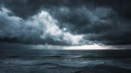 storm over the sea