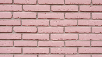 Obraz premium Pink Brick Wall Texture with Rough Surface Close-Up,Background