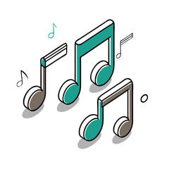 Music Notes Icon for Audio Apps, Entertainment Websites, Streaming Services, Music Education Materials and Sound Production Interfaces