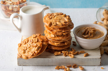 Delicious peanut cookies. Turkish name; yer fistikli kurabiye