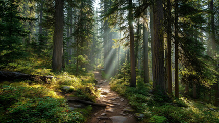 morning in the forest