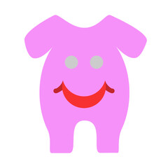 Baby Onesie Vector Glyph Icon Design