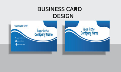 Business card design template, Clean professional business card template, visiting card, business card template.