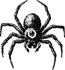 Dark Aesthetic Dithering Graphic Element