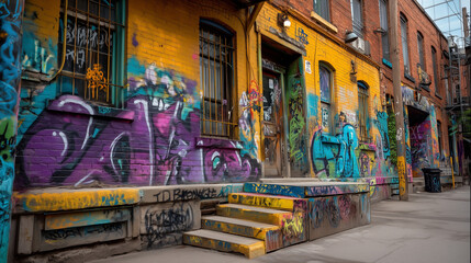 Fototapeta premium graffiti on the wall