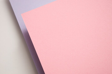 Pastel purple, pink and white 3d geometric background