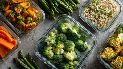 grilled vegetables on the grill