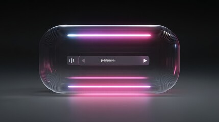 Stylish audio device with vibrant LED lights in a modern design for immersive sound.