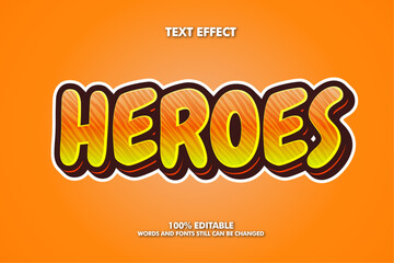 Heroes text effect