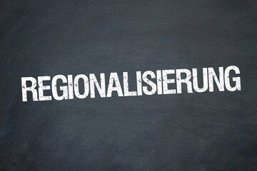 Obraz premium Regionalisierung 