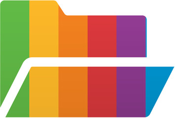 Pride Month Folder Icon Rainbow LGBTQ Icon