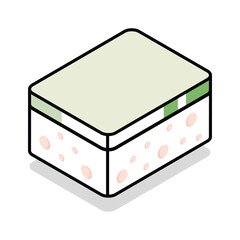 Check out this isometric icon of sponge cleaning tool