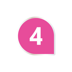 Number icon vector illustration. Infographic number icon vector. number icon vector