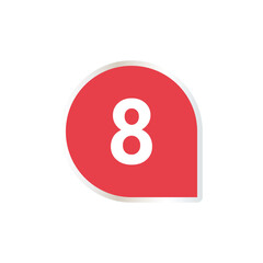 Number icon vector illustration. Infographic number icon vector. number icon vector
