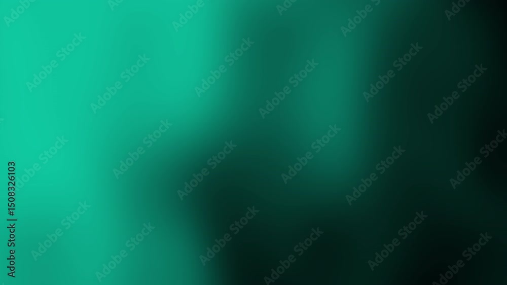 Poster abstract teal and green gradient background with smooth, blurred transitions and no distinct shapes 