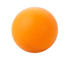 Table Tennis Orange Ball Isolated on Transparent Background