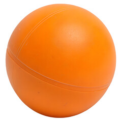 Table Tennis Orange Ball Isolated on Transparent Background