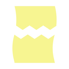 Broken Script Vector Flat Icon Design