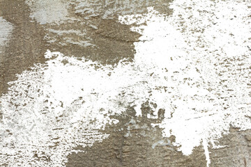 Realistic Damaged Dirty Concrete Wall Texture with Distressed Grainy Grunge Surface on Transparent Background