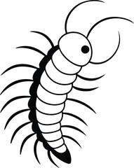 vector illustration of a cartoon spider