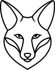 wolf head vector