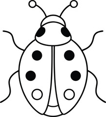 vector illustration of a ladybug