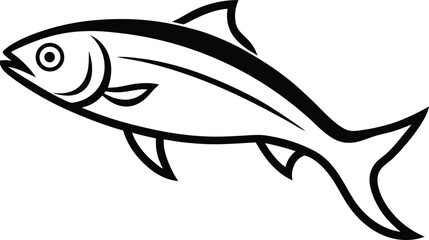 vector illustration of a fish