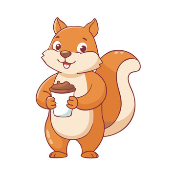 A squarel vector animal