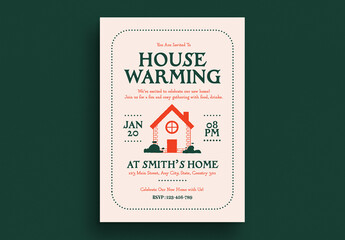 Hand drawn House Warming Invitation