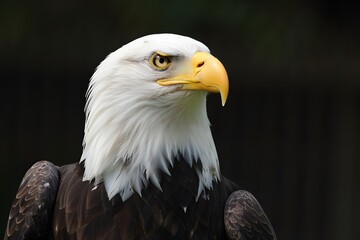 Obraz premium american bald eagle on the fence
