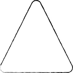 Brush rounded triangle. Concept art