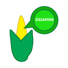 Corn with Zeaxanthin Illustration