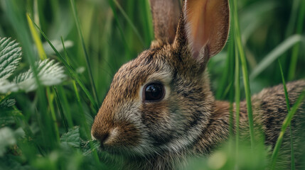 Fototapeta premium rabbit in the grass
