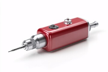 Electric nail drill in 3D, isolated on a simple white background for visibility
