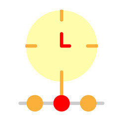 Professional Timeline Vector Flat Icon Design
