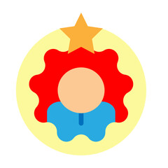 Years of Service Vector Flat Icon Design